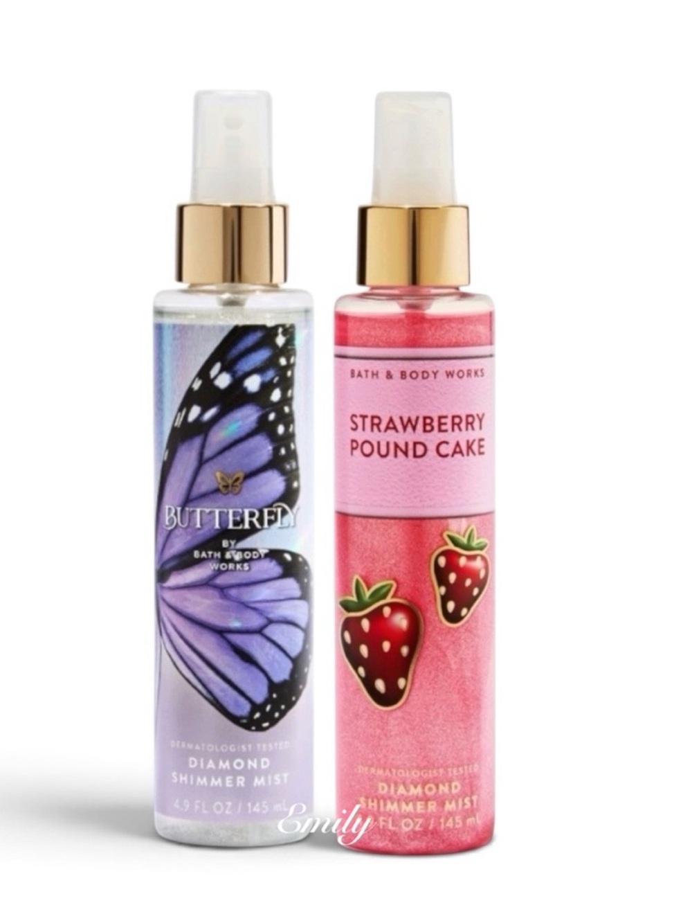 NWT Bath & Body Works Diamond Shimmer Mists 4.9 fl oz Set